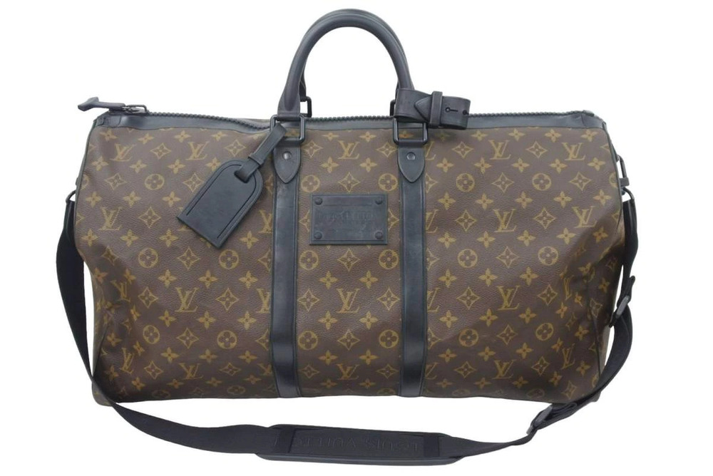 Louis Vuitton Monogram Waterproof Keepall Bandouliere Boston Bag